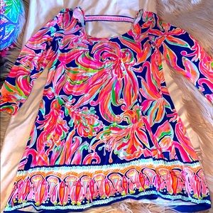 Neon Lilly Pulitzer long sleeve dress